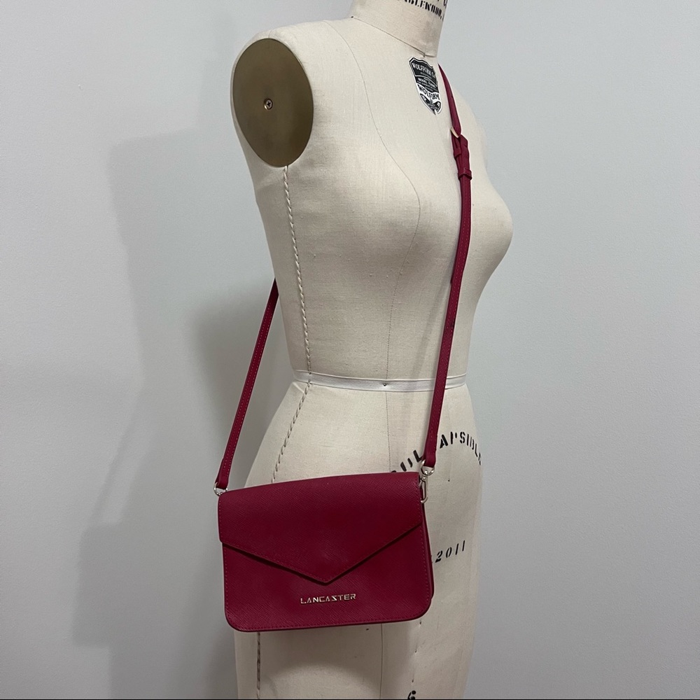 Lancaster Red Leather Crossbody bag